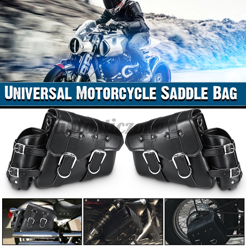 motorcycle with saddlebags