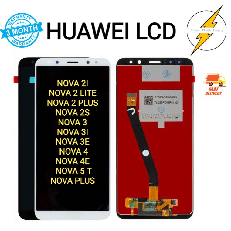 Huawei Nova 2i 3i 3 3e P Lite Nova Lite 2 Lite Nova 2s Nova 4e Nova 2 Plus Nova Lite Nova 5t Lcd With Touch Digitizer Shopee Singapore