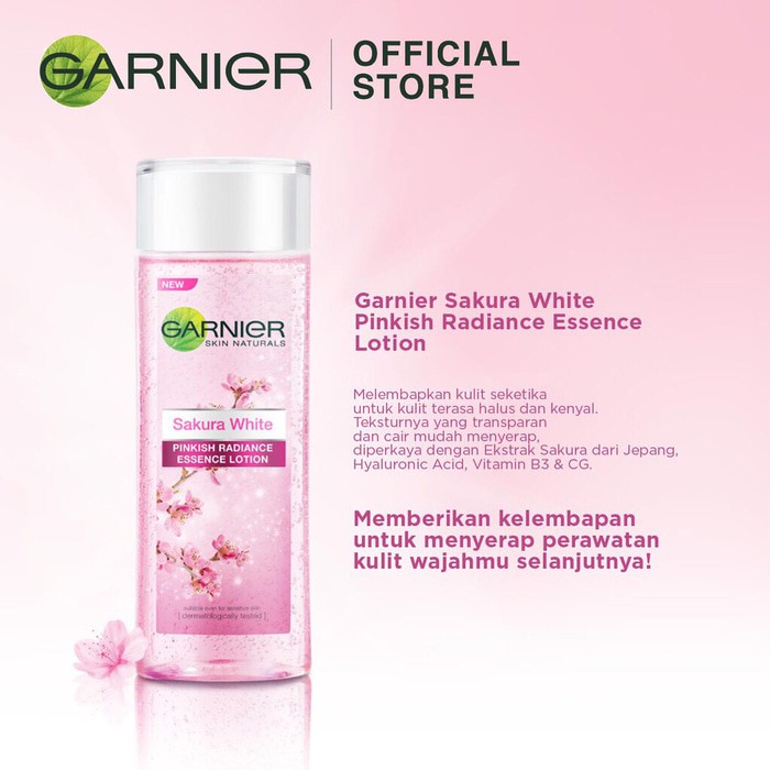Garnier Sakura White Pinkish Radiance Essence Lotion 1ml Shopee Singapore