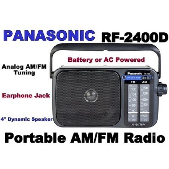 Panasonic RF-2400D Portable AM/FM Radio | Shopee Singapore