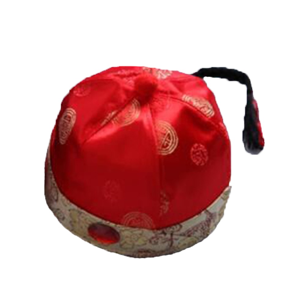 Chinese New Year festival Traditional Cheongsam Kids baby boy red Hat ...