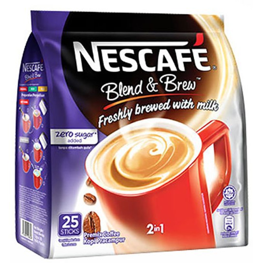 Nescafe Blend Brew Zero 25x12g Shopee Singapore