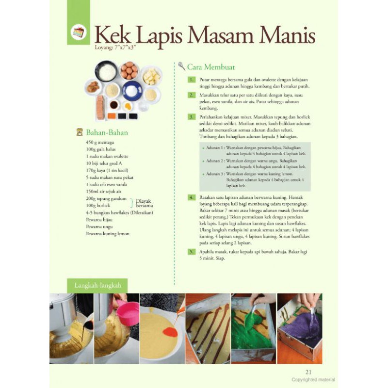 Resepi Book 77 Resipi Kek Lapis Sarawak Shopee Singapore