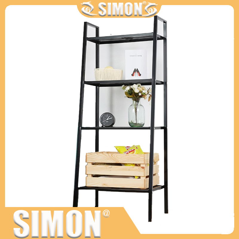 Kitchen Balcony Ikea Rack Down Subway Art Ladder Rack Simple Bookshelf Shelf Storage Rack Saving Space Shopee Singapore
