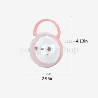 Cartoon Baby Soother Pacifier Storage Box Travel Portable Pacifier Dust Cover Case Baby Molar Stick Pacifier Container #7