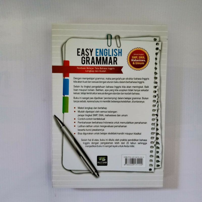 Easy English Grammar Book Shopee Singapore