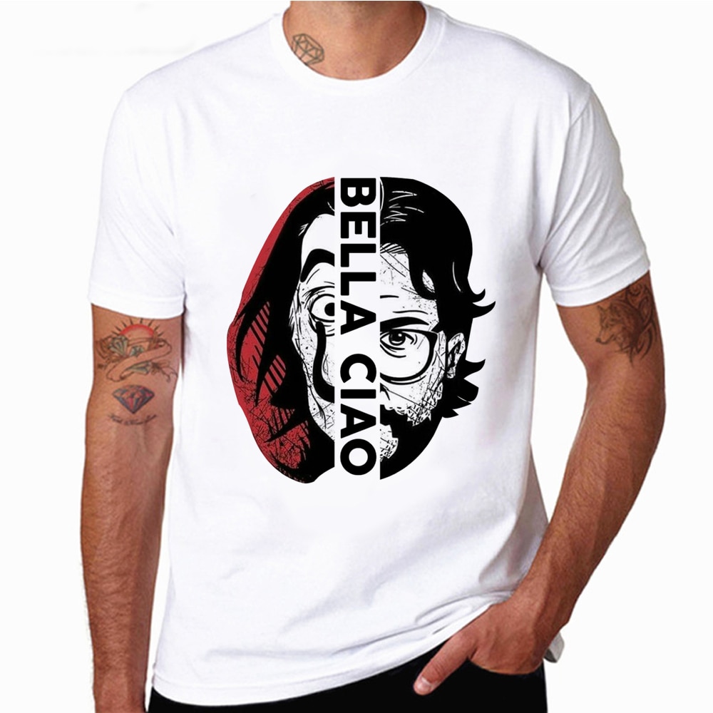 La Casa De Papel Men S T Shirts Money Heist Tv Male Short Sleeve Tshirts For Boys House Of Paper T Shirt Men Tees T Shirt Shopee Singapore