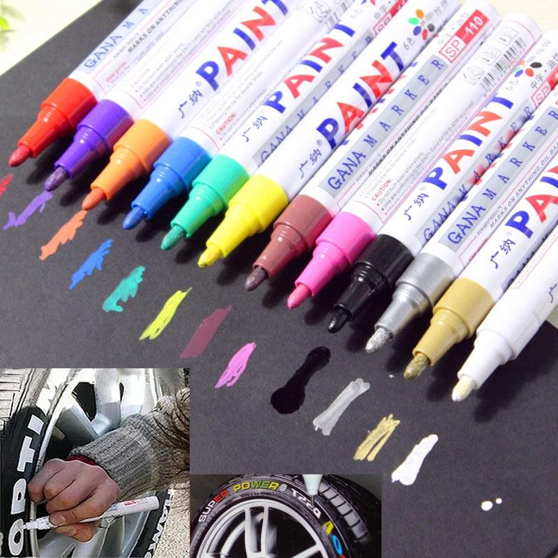 12 Color Waterproof Permanent Marker Pen for Cars