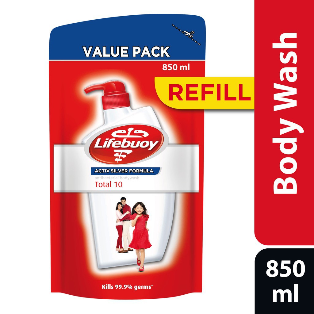 Lifebuoy Total 10 Body Wash refill 850ml Shopee Singapore