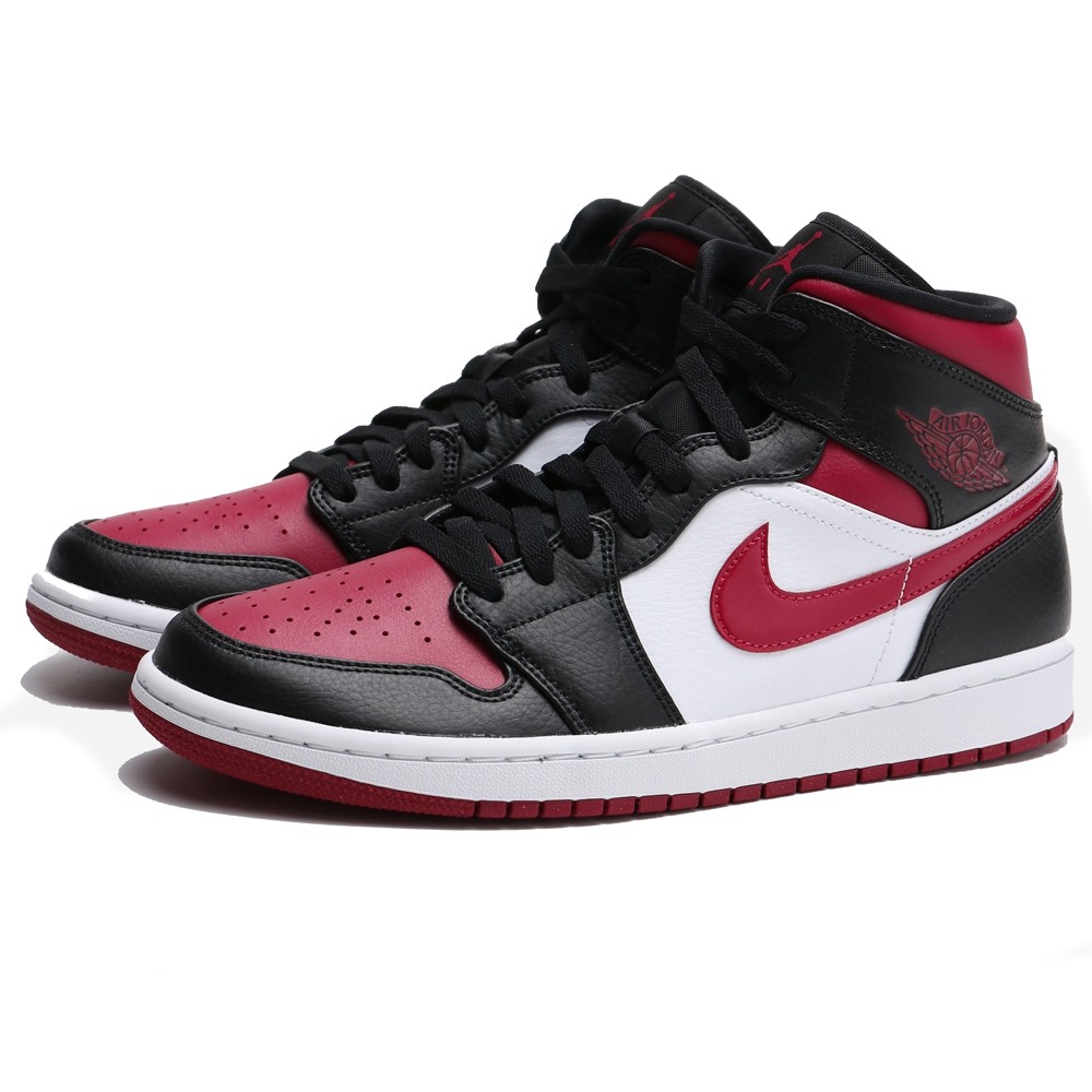 air jordan mid 1 red black