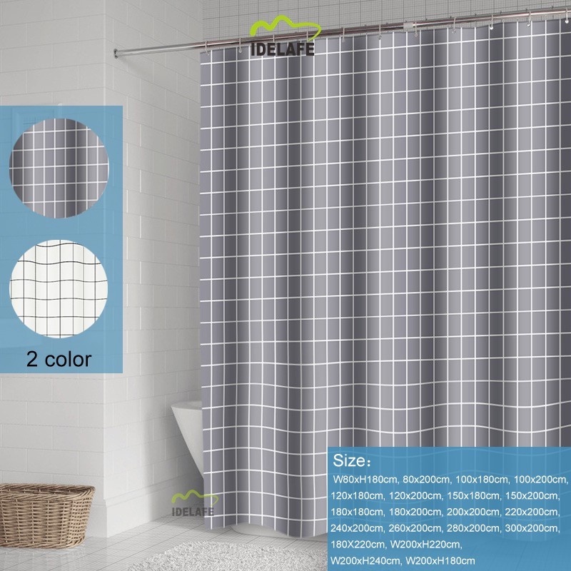 Joint Color Rainbow Waterproof Shower Curtain Bathroom Decor Sets With
