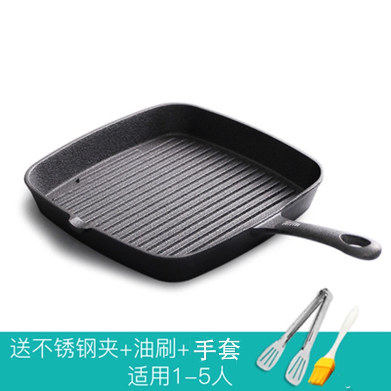 Cast Iron Grill Pan Steak Griddle Pan Steak Grill Pan Suitable For All