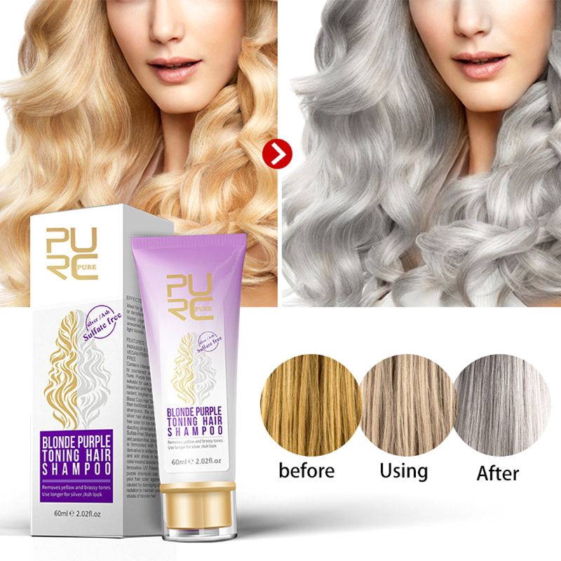 Purple Shampoo Removes Yellow Brassy Tones Of Hair Neutralize