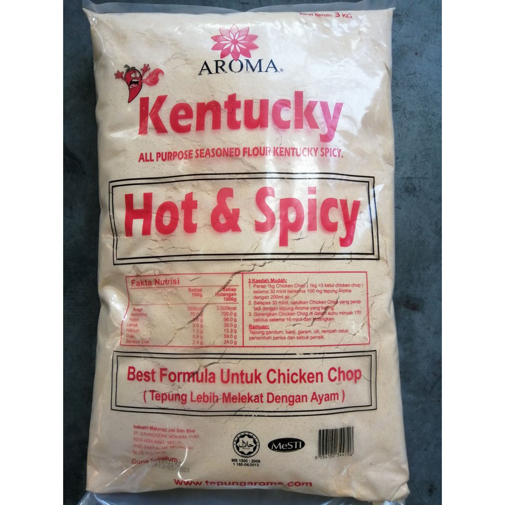 Aroma Tepung Goreng Ayam Pedas 3kg Shopee Singapore