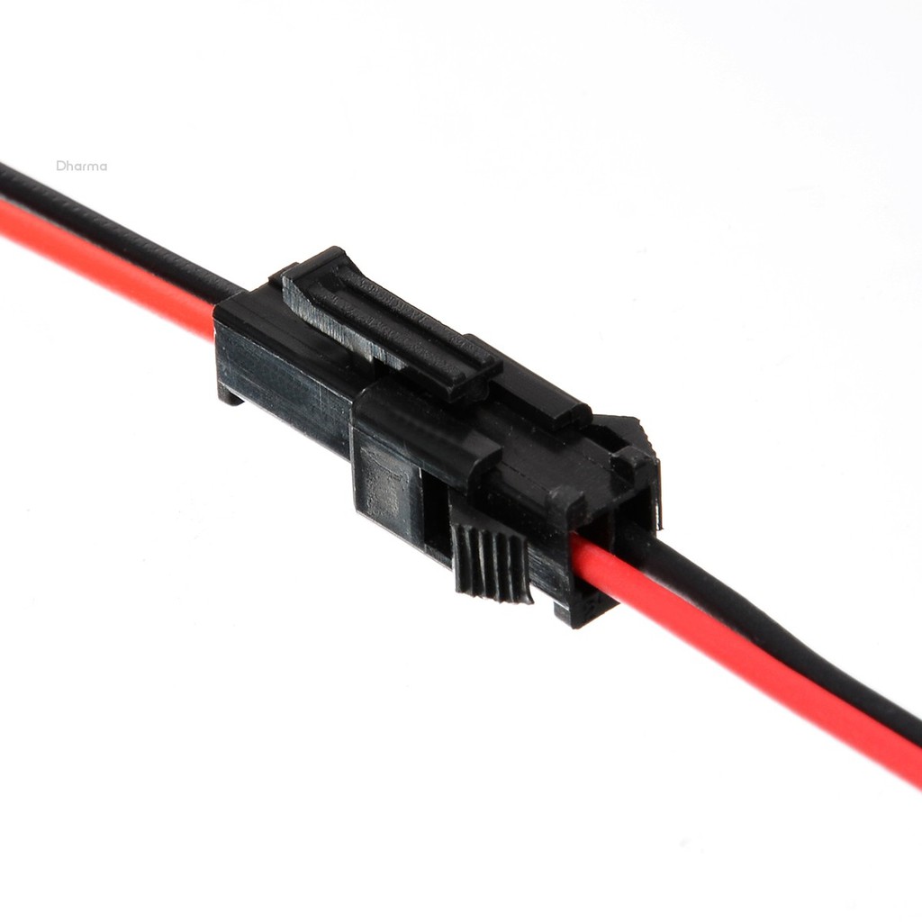 Dharma New 5 Pairs 2Pin SM Plug Connector Cable Wire Male + Female 5