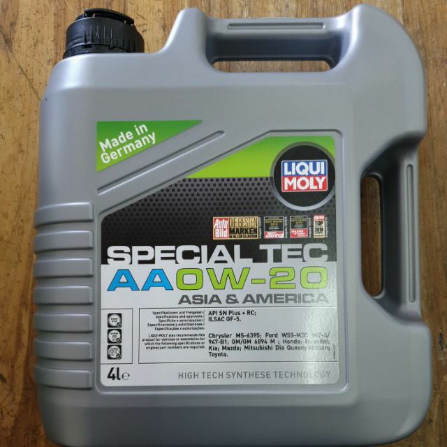LIQUI MOLY SPECIAL TEC AA OW20 4 LITERS ENGINE OIL Shopee Singapore