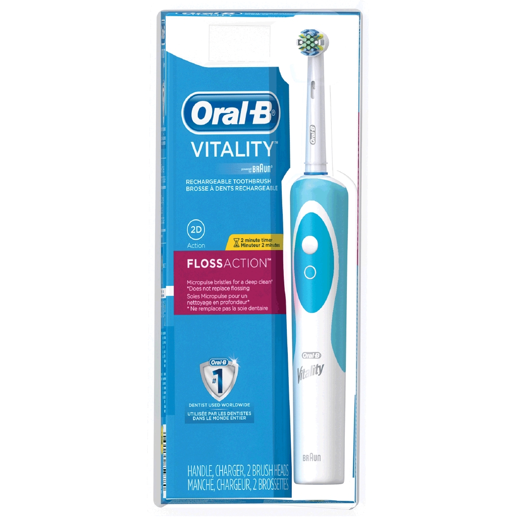 electric brush with floss
