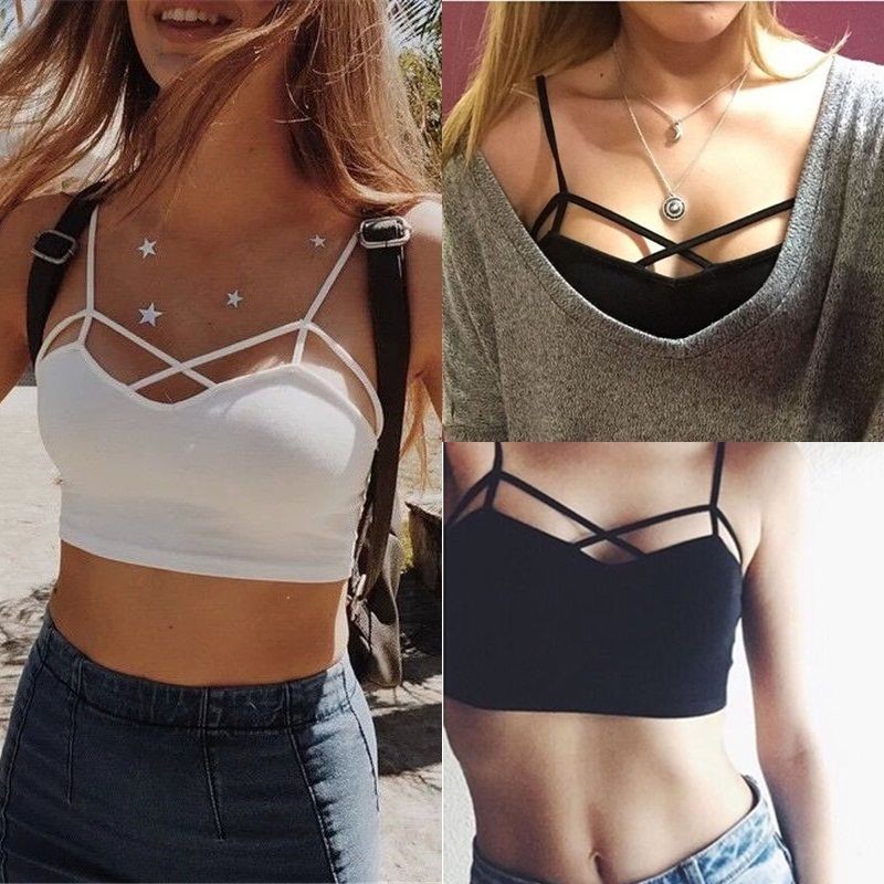 strappy bralette top