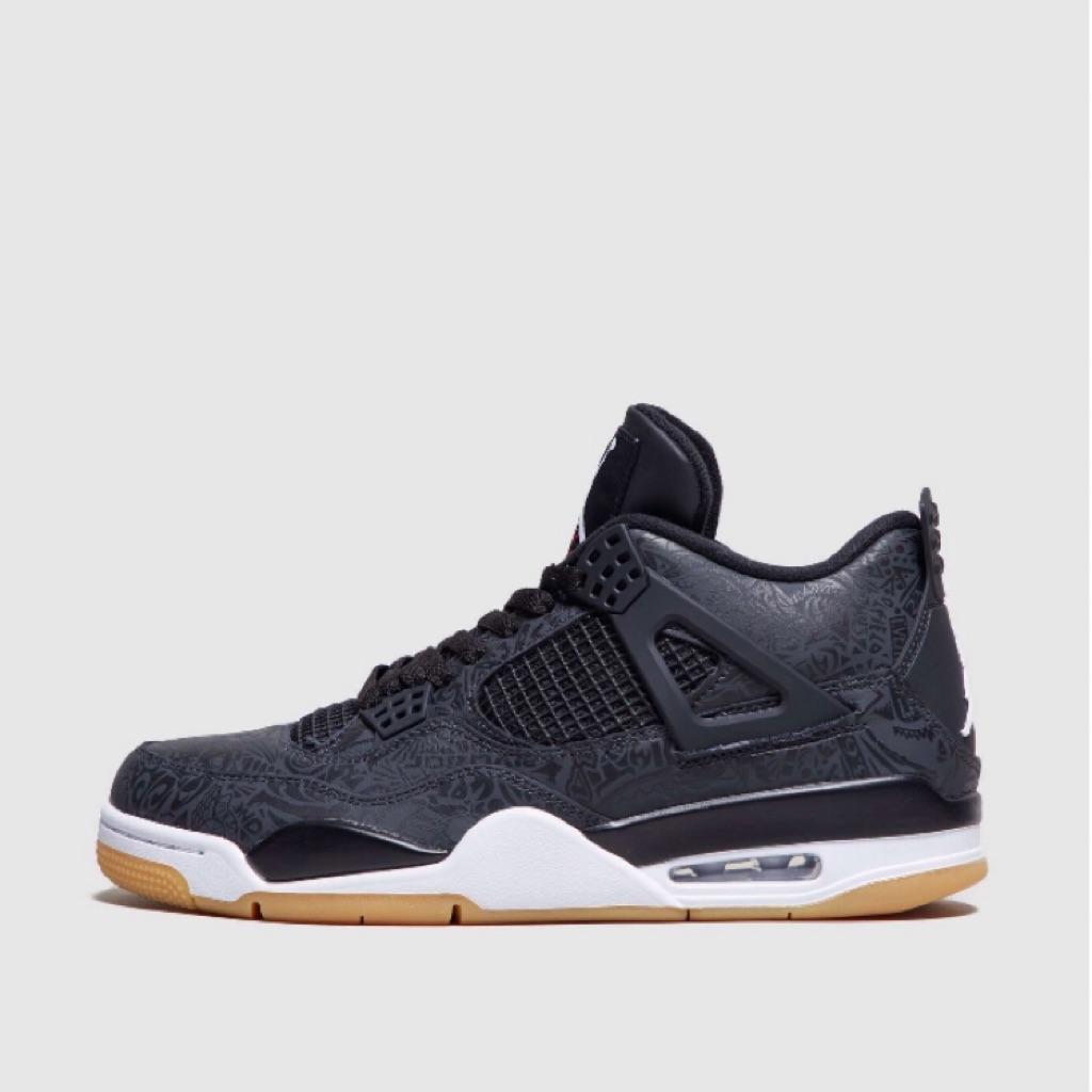jordan retro 4 laser black