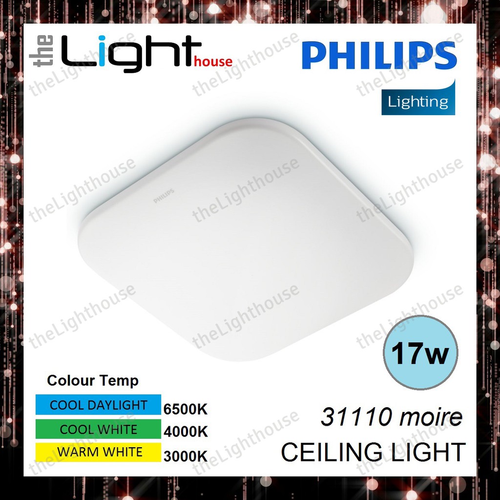 Philips Moire 31110 Led Surface Ceiling Light Lampu Siling Led Petak Shopee Singapore