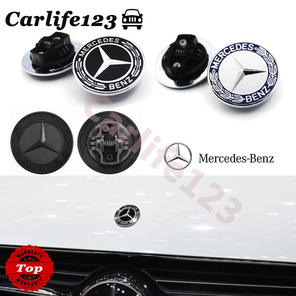 Mercedes Benz Front Logo Hood Badge Emblem Replacement | Shopee Singapore