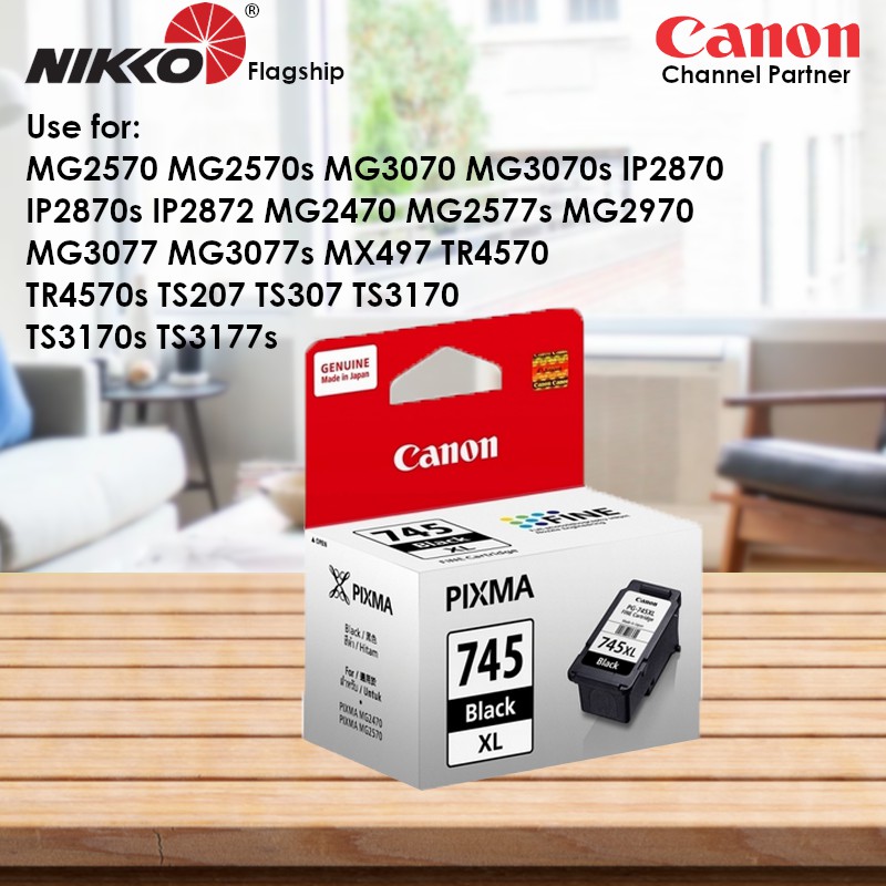 Canon PG745XL PG745 XL PG745XL / PG 745 XL PG 745XL Black Color Ink