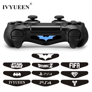 Ivyueen 2 Pcs For Dualshock 4 Ps4 Pro Slim Controller Led Light Bar Decal Sticker Cover For Playstation 4 Control Skins Shopee Singapore
