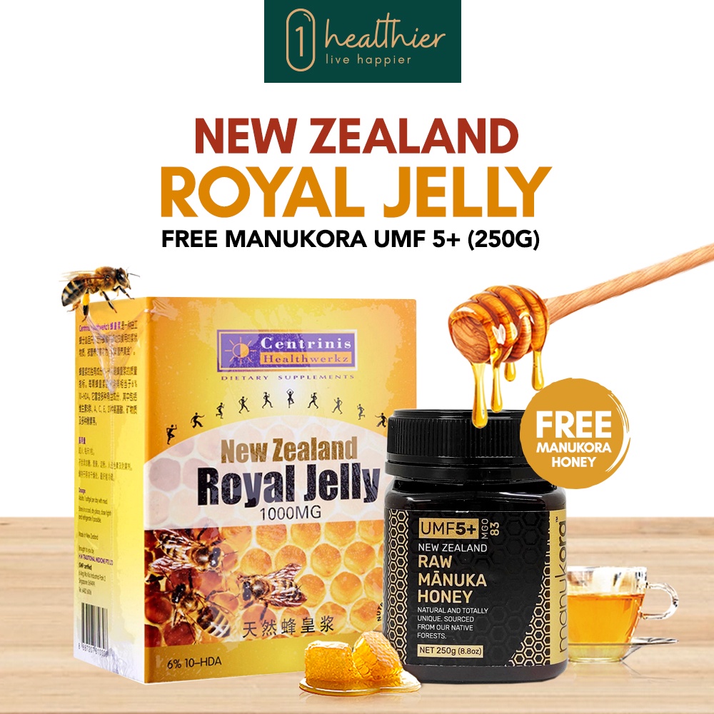[Free Manukora Honey] New Zealand Royal Jelly Multivitamin 1000mg 60