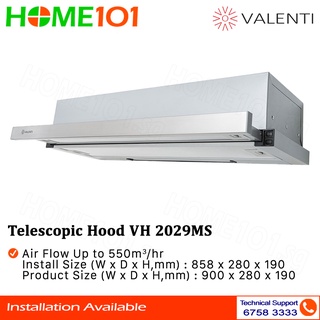 Valenti Telescopic Hood 90cm VH 2029MS #0
