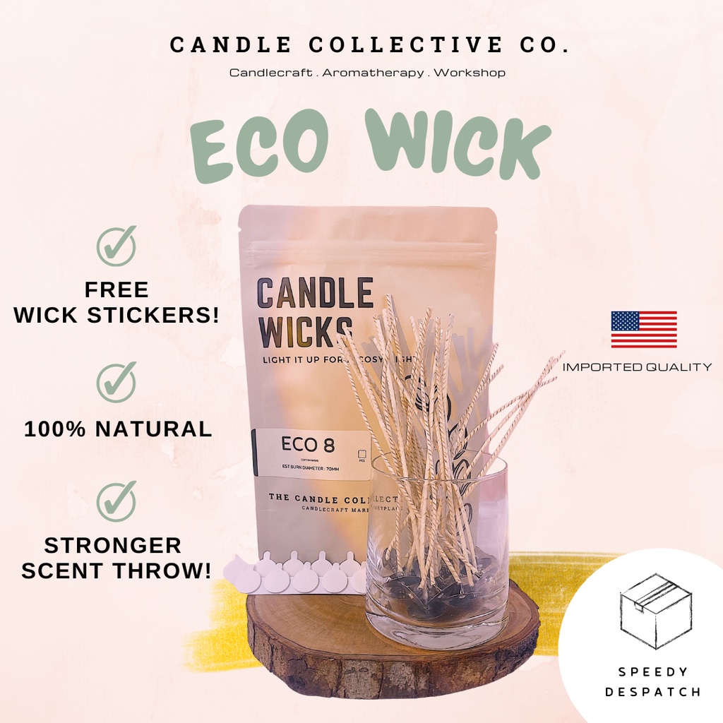 Candle Wicks ECO Wicks 1PCS I DIY Candle Making Cotton Wick