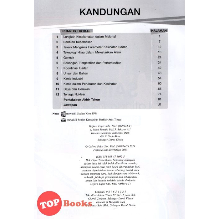 Buku Matematik Tahun 6 Diterbit Oleh Oxford Fajar Beserta Jawapan