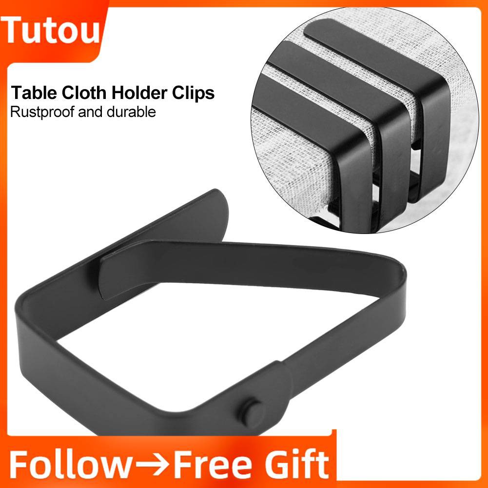 12 Pack Tablecloth Clips Heavy Duty Picnic Table Clips, Stainless