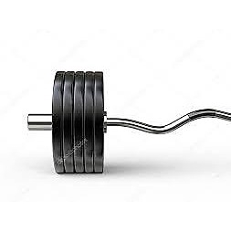 curved barbell weight