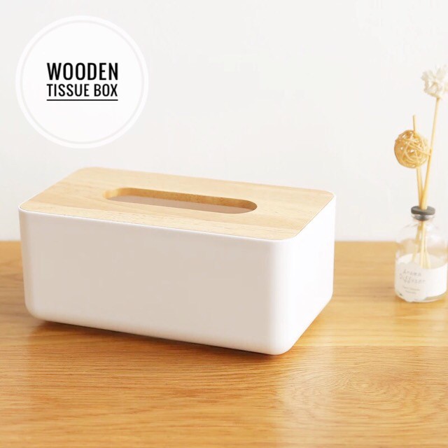 Scandinavian Minimalist Wooden Tissue Box Holder Shopee Singapore