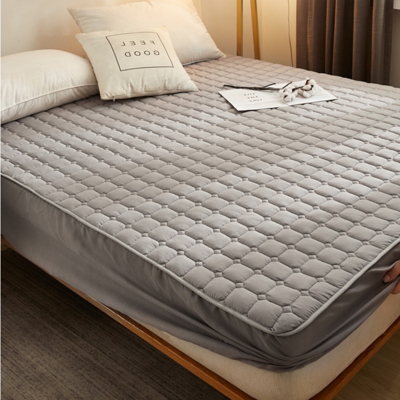 【9 Style】Nonslip Mattress Cover Thicken Bed Cover Breathable Mattress