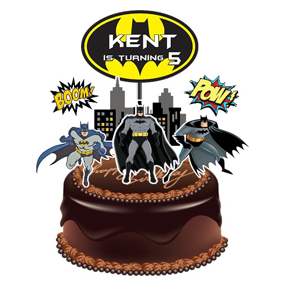 Batman Adult Cake Topper Birthday Cake Topper/Birthday Cake Decoration |  Shopee Singapore