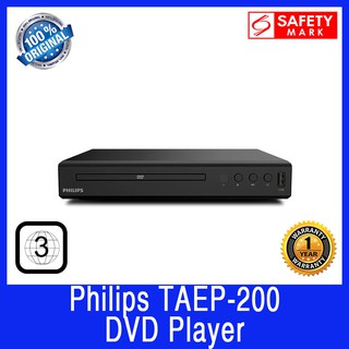 Philips TAEP-200 DVD Player. Plays Region 3 DVD's. DivX Ultra. USB 2.0. Safety Mark Approved. 1 Year Warranty.