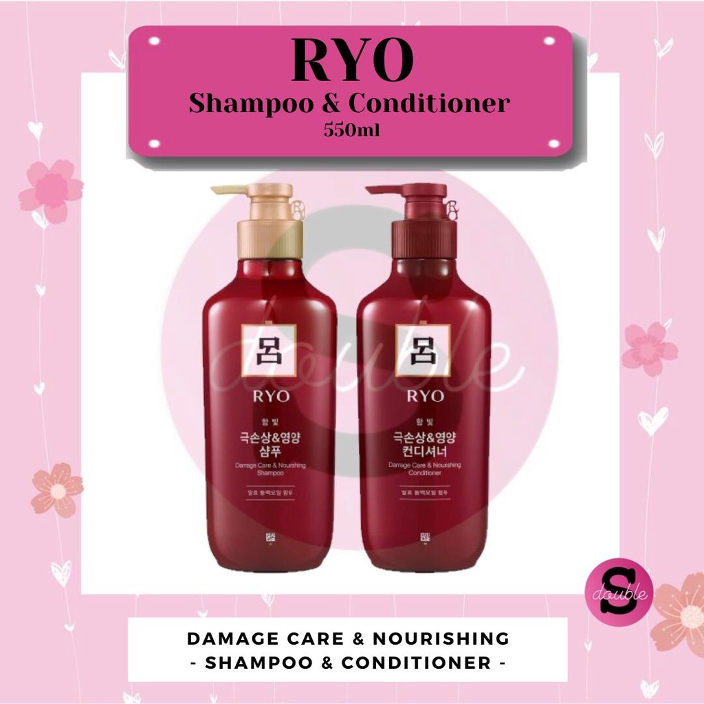 Ryo Damage Care Shampoo and Conditioner 550ml | Shopee Singapore