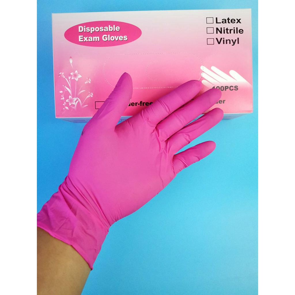 generation pink pearl nitrile exam gloves