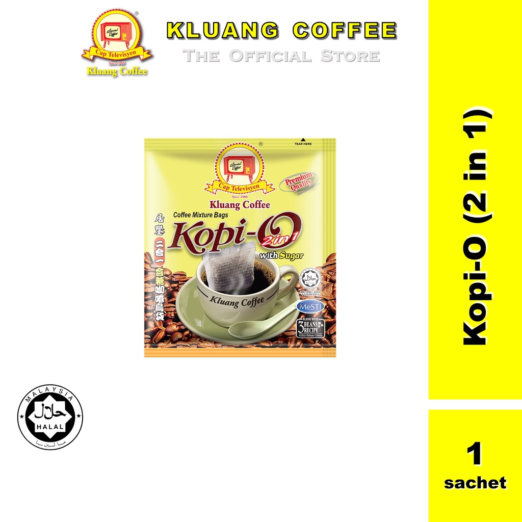 Shop Malaysia Kluang Coffee Cap Televisyen Coffee O 2 In 1 1 Sachet X 23gm Coffee O Kluang Tv Cap Shopee Singapore