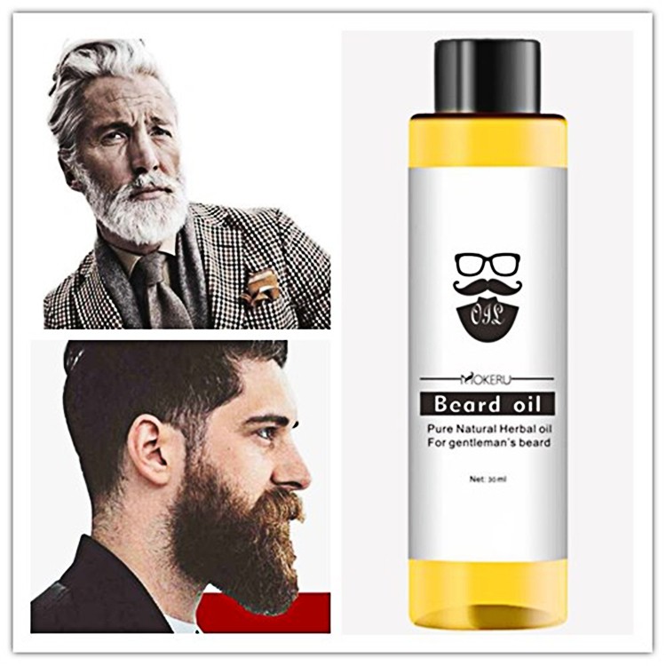 Mokeru Organic Beard Growth Oil With Argan Jojoba Aloe Vera Anti