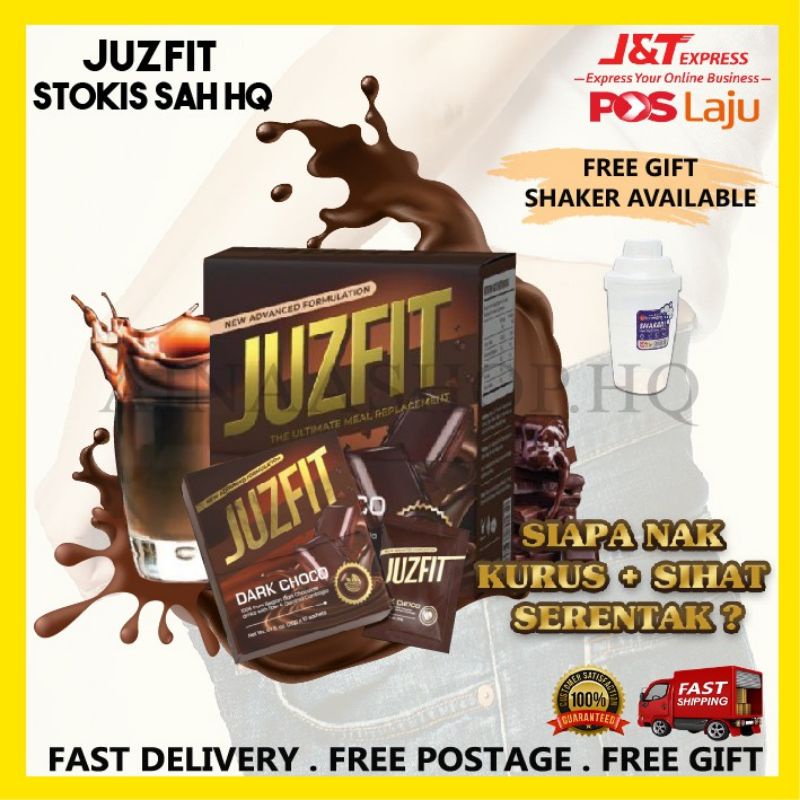 Juzfit Dark Choco 100 Original Hq Free Shaker Shopee Singapore