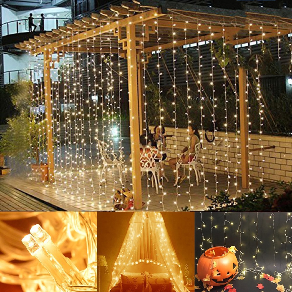 304led Remote Control 10ft Wedding Party Drape Stage Wire Fairy