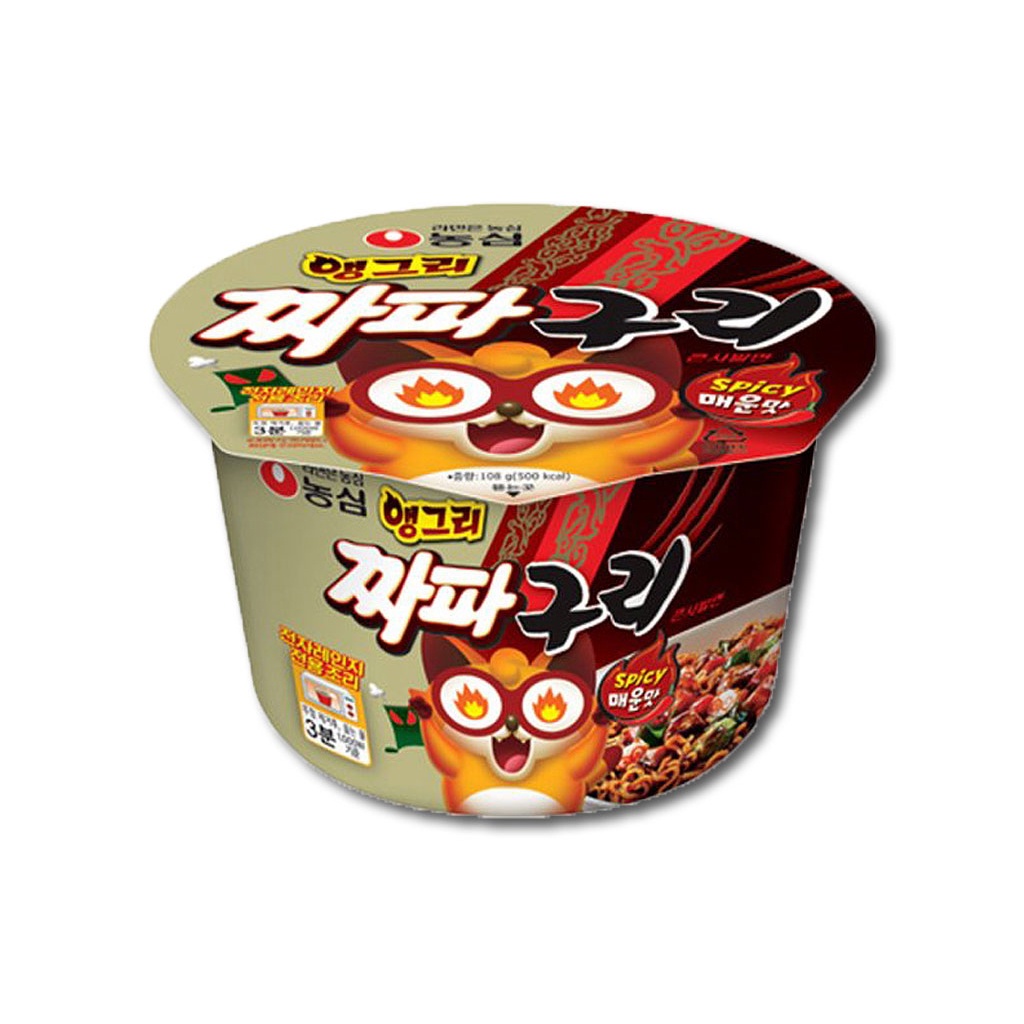 Nongshim Angry Chapaguri, Korean Cup Noodle 108g [Korean] Shopee