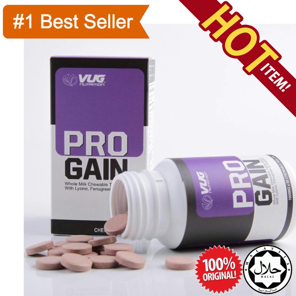 Shop Malaysia Ready Stock Original Jimat Progain Halal Weight Gainer 60 Tablets Pro Gain Tambah Berat Badan Shopee Singapore