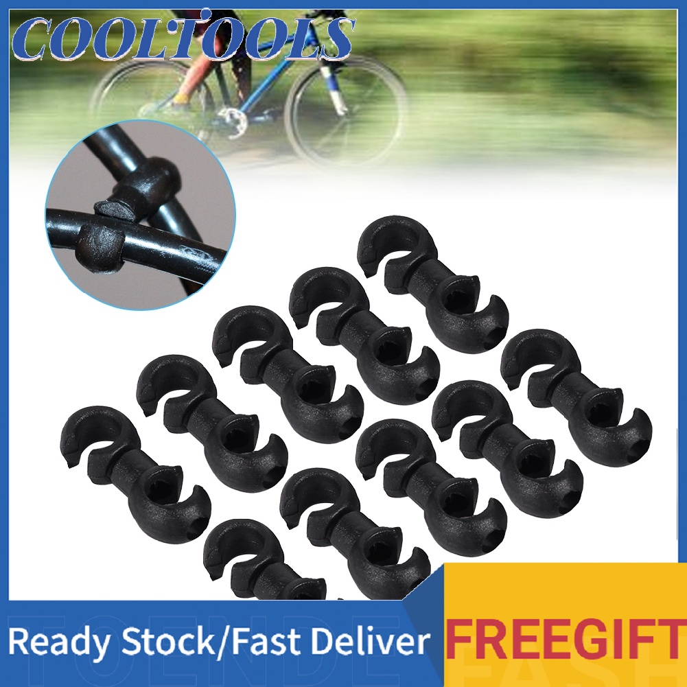 Bike Bicycle C-Clips Cycling MTB Buckle Hose Brake Gear Cable Housing Guide 10pc 