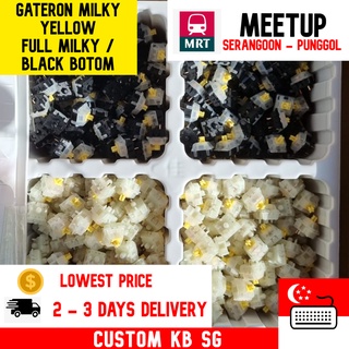 Gateron Pro Milky Yellows FACTORY LUBED (Local Stock)