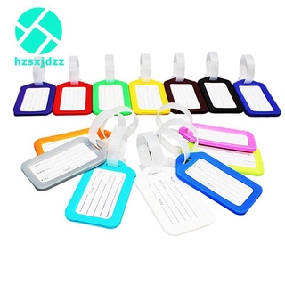 10 Travel Luggage Bag Tag Plastic Suitcase Baggage Office Name Label