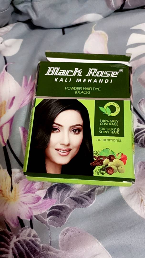 Black Rose Kali Mehandi Hair Dye (Black) | No Ammonia | For Silky & Shiny  Hair | Shopee Singapore