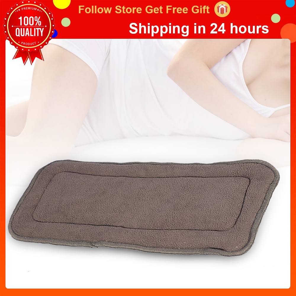 M Nappy Cloth Liner Adult Diaper Insert Super Absorbent & Washable 5 Layers Bamboo Charcoal Cloth 13.8 x 5.5inch 
